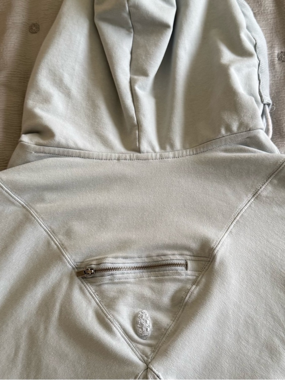 Free People Pale Blue Sleeveless Hooded Jumpsuit - Picture 5 of 7